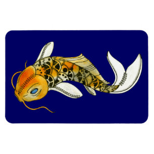 Steampunk Koi högvärdig Flexi magnet