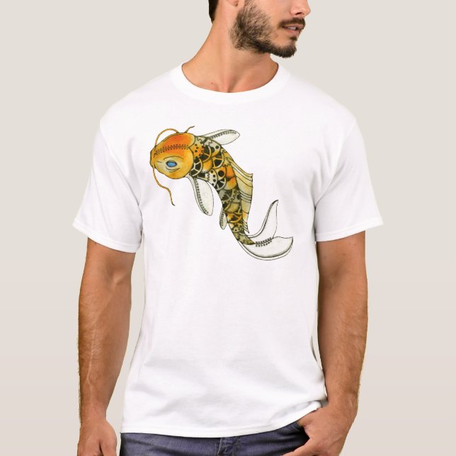 Steampunk Koi T Shirt (Framsida)