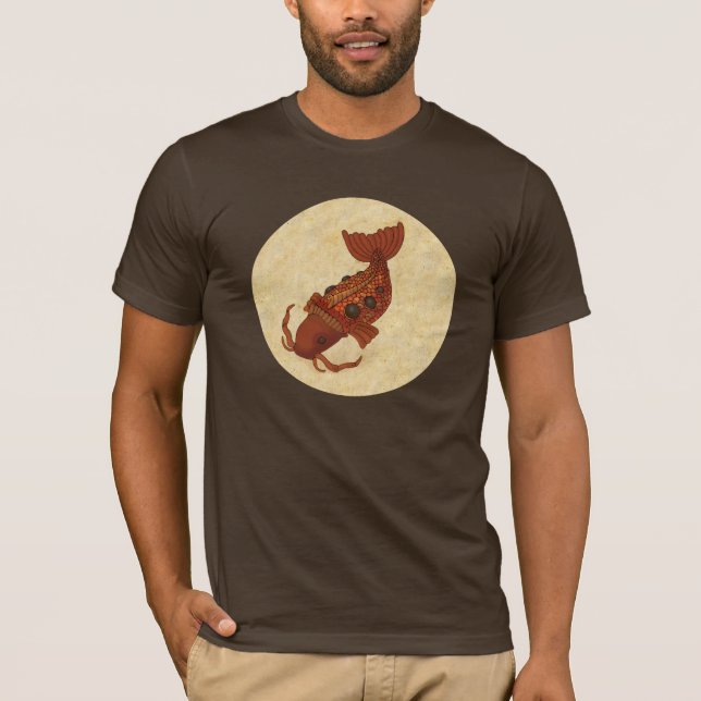 Steampunk Koi Tee Shirt (Framsida)