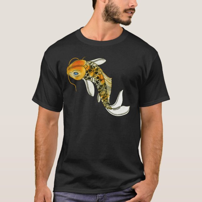 Steampunk Koi Tee Shirt (Framsida)