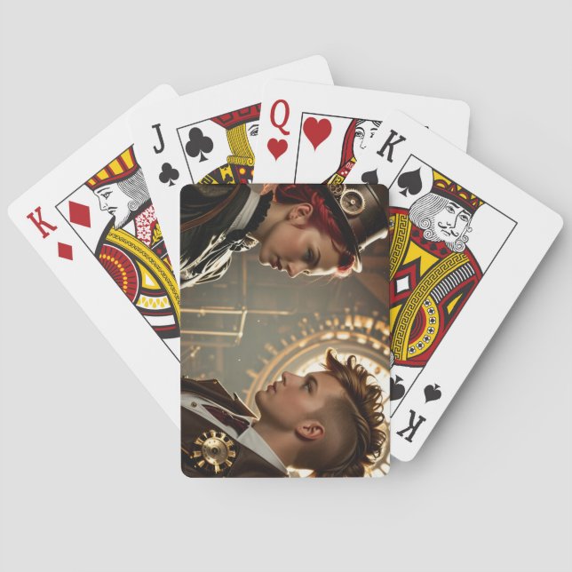 Steampunk konst Cards Casinokort (Baksidan)