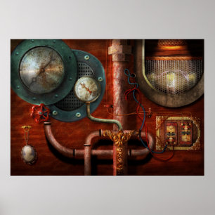 Steampunk - kontrollerar poster