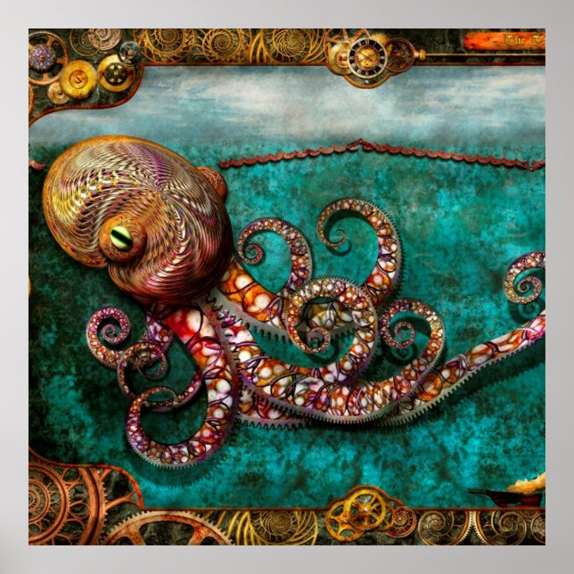 Steampunk - Krakens berättelse Poster (Framsidan)