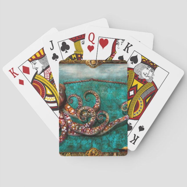Steampunk - Krakens berättelse Spel Kort (Baksidan)