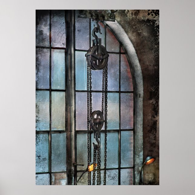 Steampunk - Kugghjul - Industrins betydelse Poster (Framsidan)