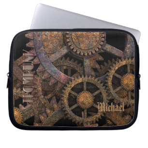 Steampunk-kugghjul och hjul Personligt Laptop Fodral