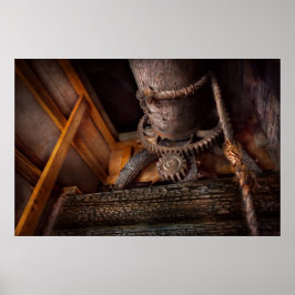 Steampunk - Kugghjul - Ur funktion Poster