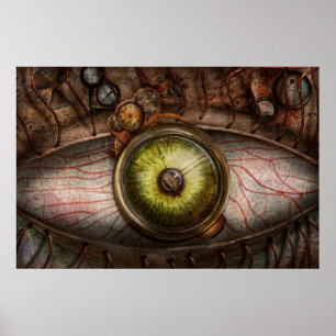Steampunk - Kuslig - Öga på tekniken Poster