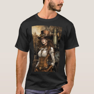 Steampunk-kvinna T Shirt