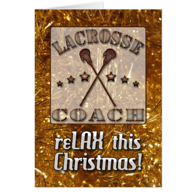 Steampunk Lacrosse Coach julkort Hälsningskort (Framsidan)