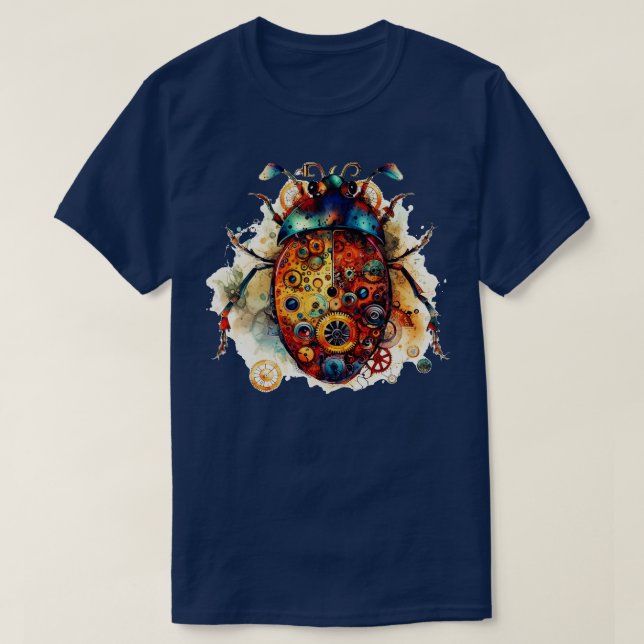 Steampunk ladybug t shirt (Design framsida)