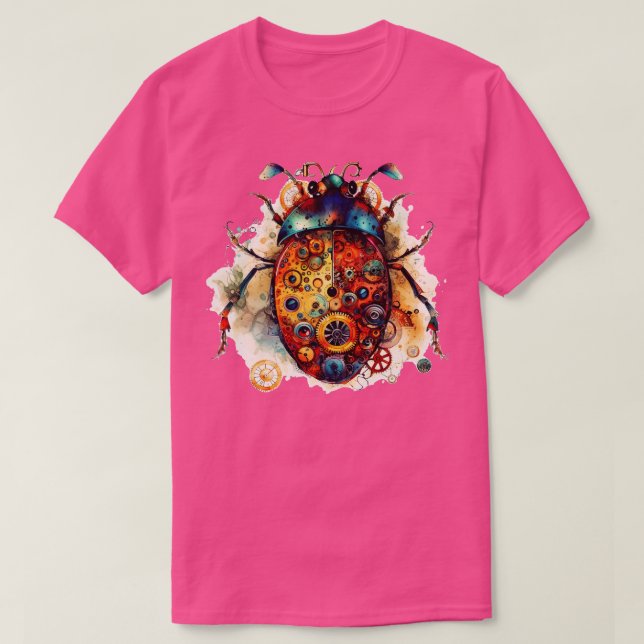 Steampunk ladybug t shirt (Design framsida)