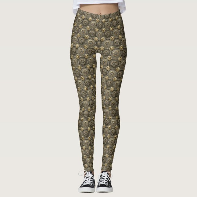 Steampunk-läggings Leggings (Framsida)