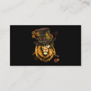 Steampunk Lejon Shirt Steampunk Älskare för kvinno Visitkort