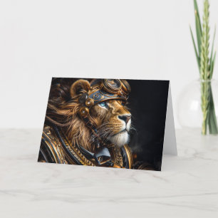 Steampunk Lejon Tack Kort