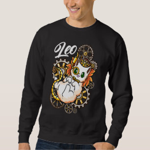 Steampunk Leo Inspired Steampunk Lejon Relaterad L Lång Ärmad Tröja