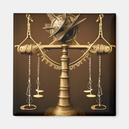 Steampunk Libra Magnet