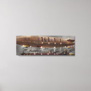 Steampunk - litet luftskepp - Airship Maximus Canvastryck