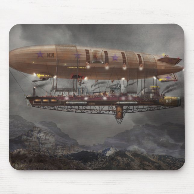 Steampunk - litet luftskepp - Airship Maximus Musmatta (Framsidan)
