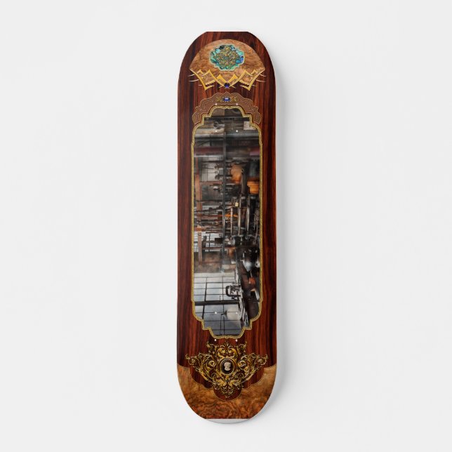 Steampunk - Lokal - Steampunk Studio Mini Skateboard Bräda 18,5 Cm (Framsida)