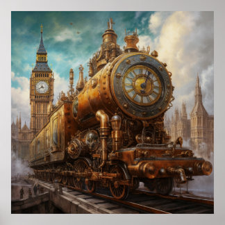 Steampunk London Poster