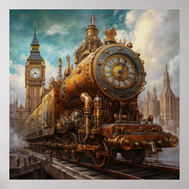 Steampunk London Poster (Framsidan)