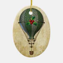 Steampunk Luftballong Personlig Ornament