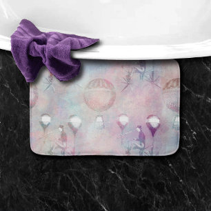 Steampunk Luftballongs Vintage Feminin Badrumsmatta