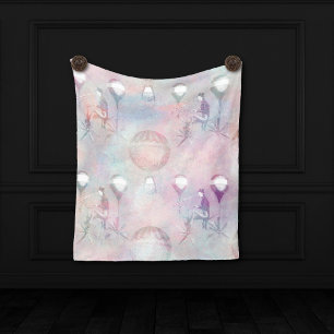 Steampunk Luftballongs Vintage Feminin Fleecefilt