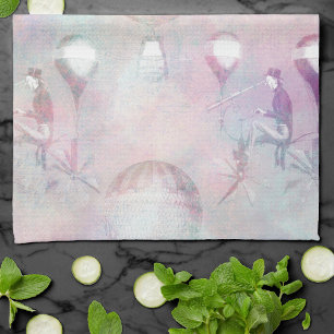 Steampunk Luftballongs Vintage Feminin Kökshandduk