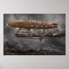 Steampunk - Luftskepp - Airship Maximus Poster