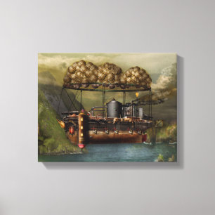 Steampunk - Luftskepp - Den ursprungliga Noaks ark Canvastryck