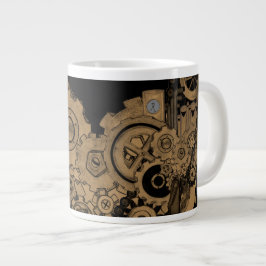 Steampunk Machinery (koppar) Jumbo Mugg