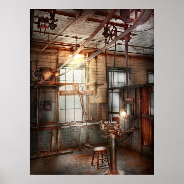 Steampunk - Machinist - Malningen station Poster (Framsidan)