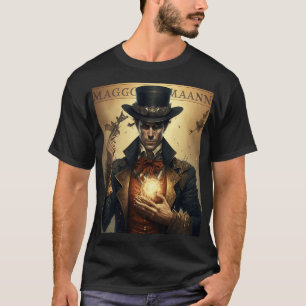 Steampunk Magician Tarot Card T Shirt