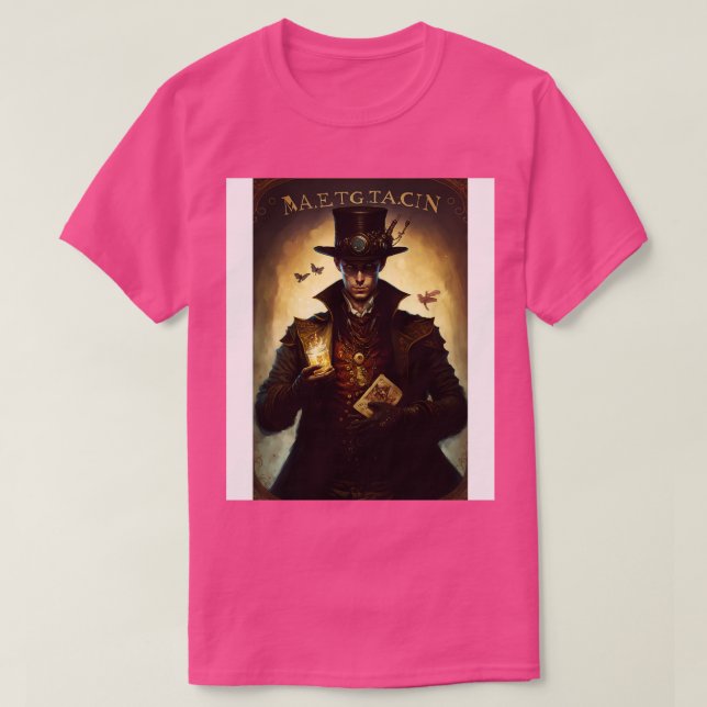 Steampunk Magician Tarot d 1 T Shirt (Design framsida)
