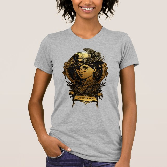 Steampunk Mamma T Shirt (Framsida)