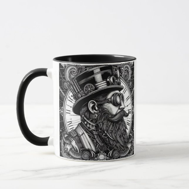 Steampunk Man Mugg (Vänster)