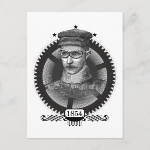Steampunk Man vykort