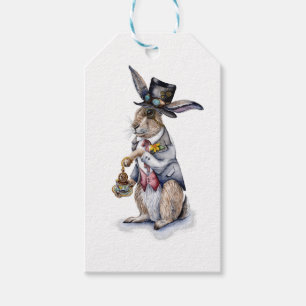 Steampunk March Hare Gift Märkres Presentetikett