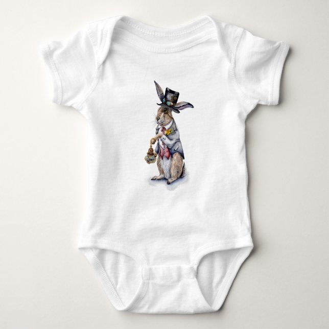 Steampunk March Hare T Shirt (Framsida)