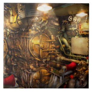 Steampunk - Marin - Torpedrummet Kakelplatta