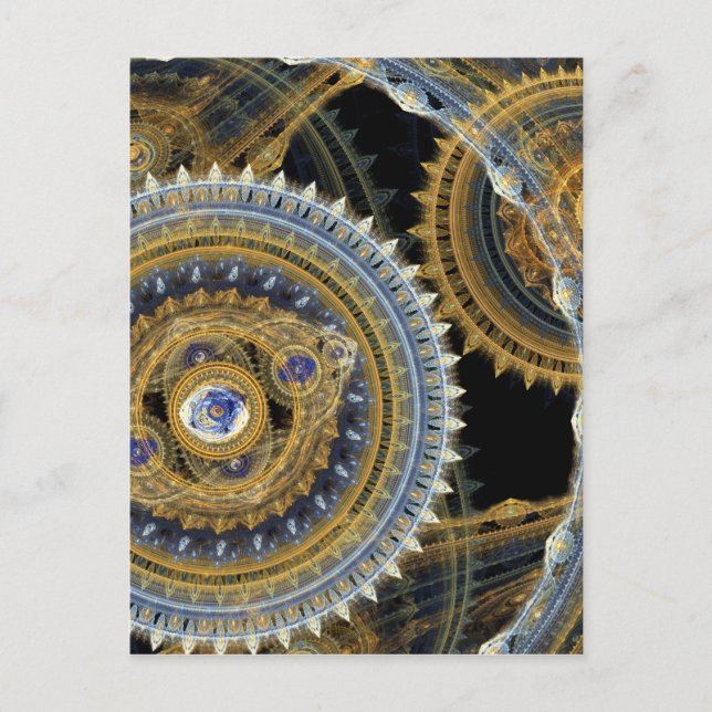 Steampunk maskin vykort (Framsida)