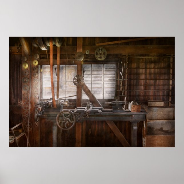 Steampunk - Maskinist - Min verkstad för tinkerand Poster (Framsidan)