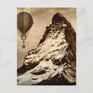 Steampunk Matterhorn Scene Vykort