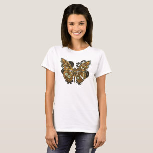 Steampunk Mechanical Butterfly Vingar T Shirt