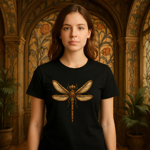 Steampunk Mechanical Dragonfly T Shirt