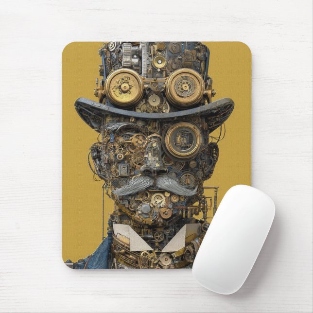Steampunk Mechanical Gentleman Musmatta (Med mus)