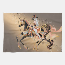 Steampunk Mechanical Horse & Dam Tea Towels Kökshandduk