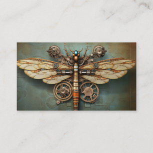 Steampunk Mechanical Vintage Industrial Cyberpunk Visitkort